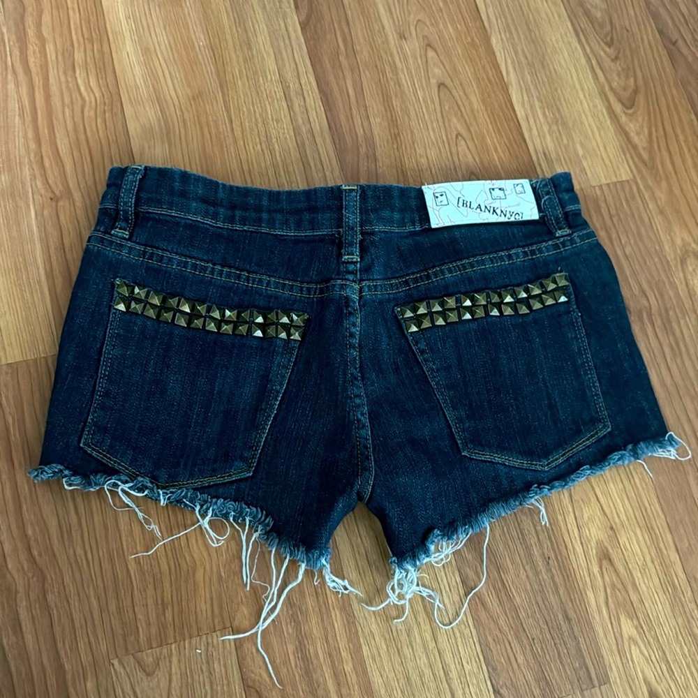 BlankNYC studded back pocket shorts